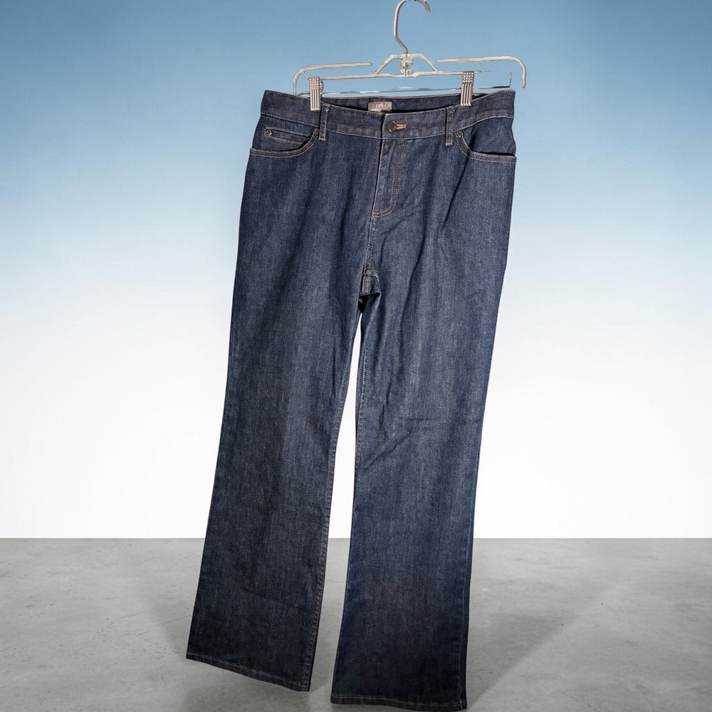 J. Jill athletic. Fit Below Waist Dark Wash Jeans Blue Size 10 wide leg